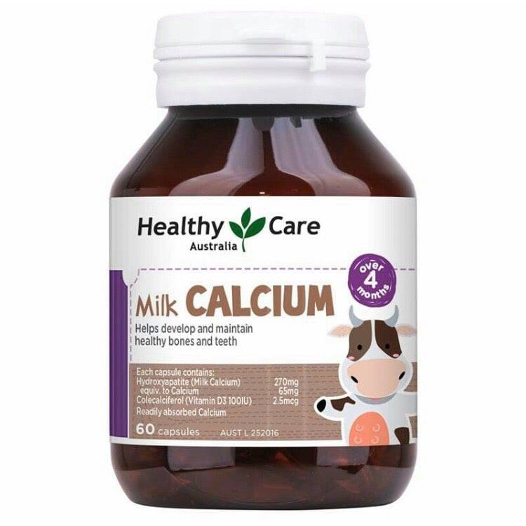 Viên uống canxi sữa cho bé - Calcium milk Healthy care 60 viên