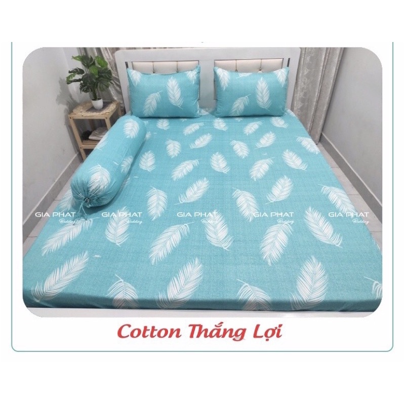 Drap Thắng Lợi, ga trãi giường cotton 100% chính hãng thấm hút mồ hôi, thoáng mát, không co rút