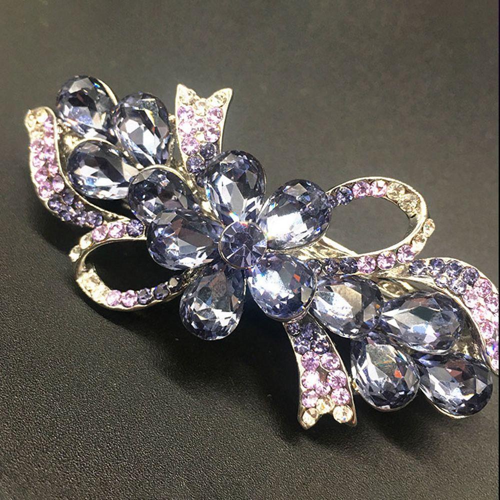 Kẹp Tóc Càng Cua Bằng Hợp Kim Hình Hoa Phong Cách Hàn Quốc Retro Dễ Phối Đồ Dành Cho Nữ