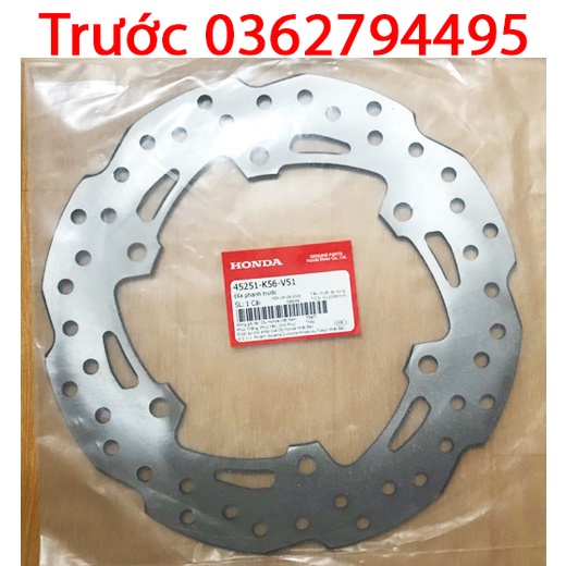 Đĩa phanh  trước và sau Winner X/Winner V1/Winner V3 Zin chính hãng Honda