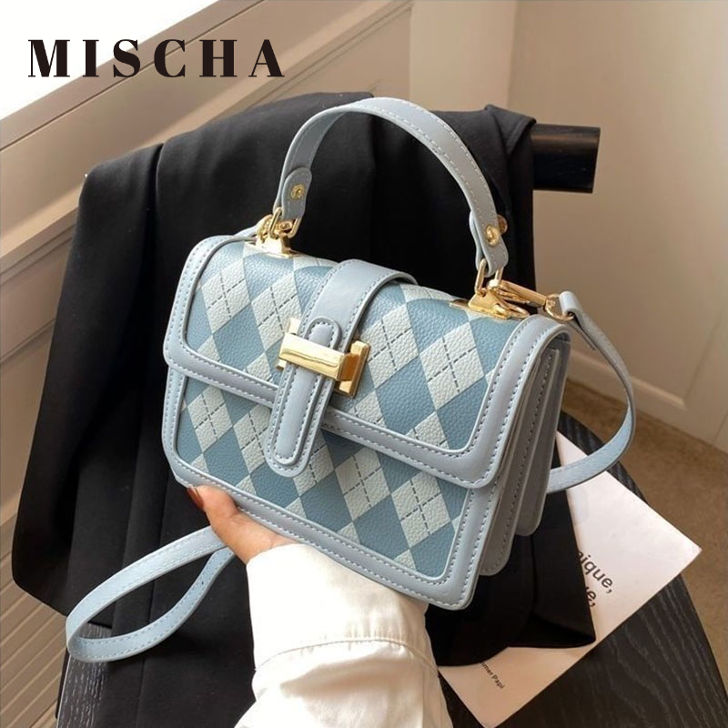 Mischa Túi Đeo Chéo Hình Thoi Chất Liệu Da PU Cao Cấp Hợp Thời Trang