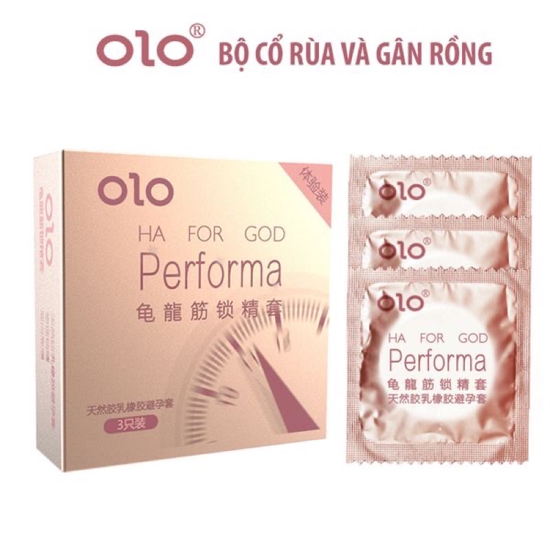 Bao cao su OLO siêu mỏng, Climax - Zero - Performa kéo dài thời gian quan hệ, Hàng chính hãng | Hộp 3 chiếc