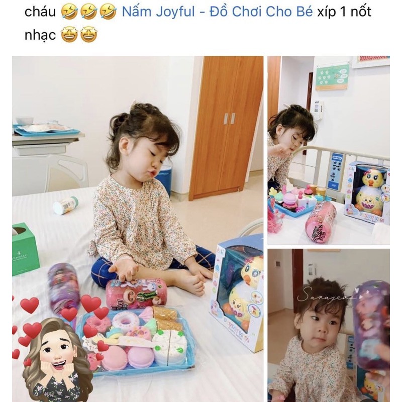 Bộ đồ chơi bánh gato donut nhựa dễ thương