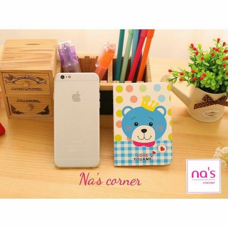 Sổ tay ghi chú nhiều hình thú hoa lá cute kẻ ngang 8.5x12cm kute 32 trang