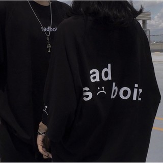 Áo Thun Tay Lỡ Unisex SADBOIZ màu ĐEN �/Nam nữ unisex/FREESHIP 99K ❤️ Jaystoree
