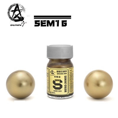 Sơn màu siêu kim loại Metallic SEM01-SEM16 20ml gốc dầu Sunin 7 - Sơn Mô Hình