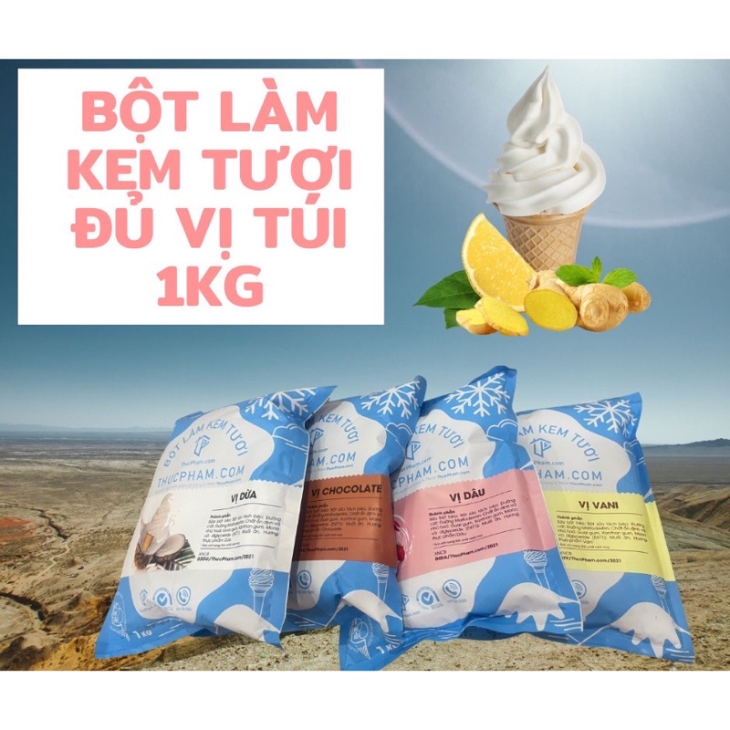 Bột làm kem tươi THUCPHAM.COM các vị 1kg