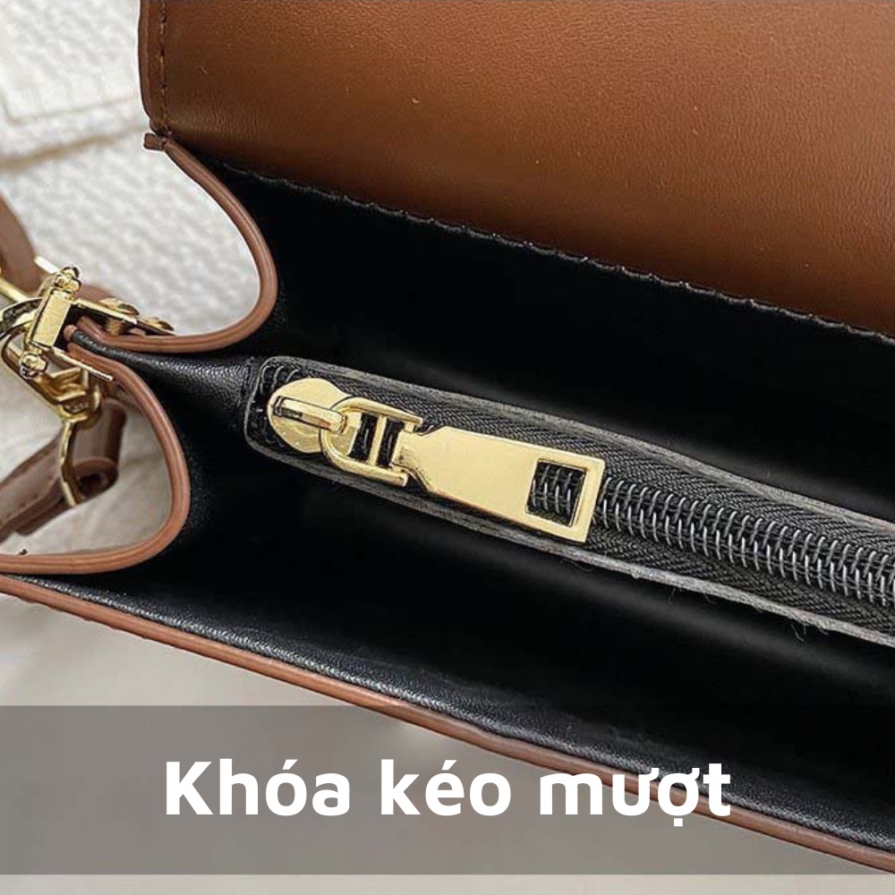 Túi Xách Nữ basic 3 ngăn có quai xách Jime Store cho các bạn nữ trẻ trung năng động T09