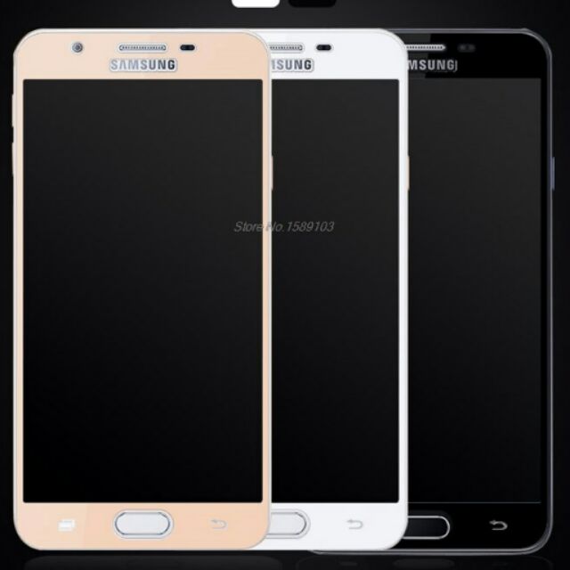 Kính cường lực Galaxy J7 Prime Full màn hình kèm chùi màn hình