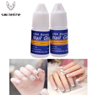 (Hàng Mới Về) Set 2 Lọ Gel Đính Móng Tay Giả Nhanh Khô Đính Đá Xinh Xắn