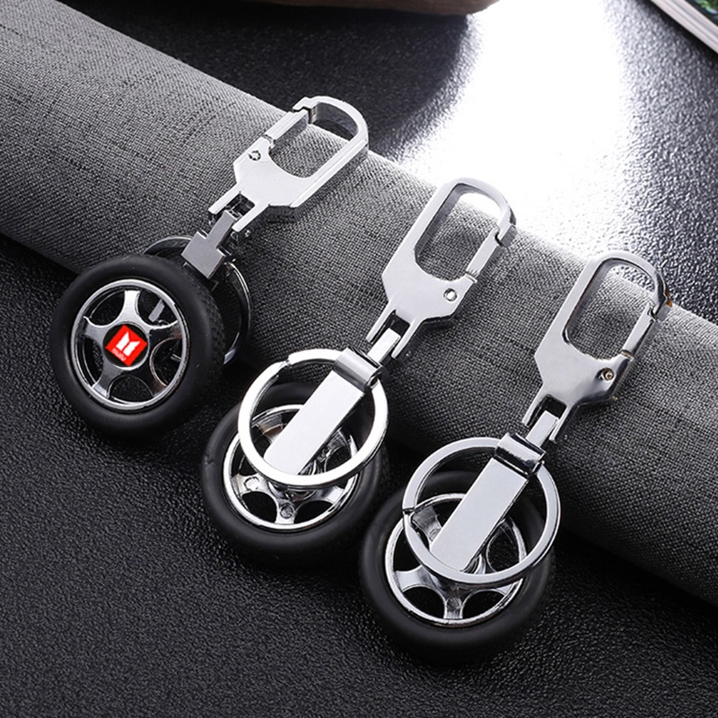 móc chìa khóa ô tô Isuzu móc khóa hợp kim lốp xe