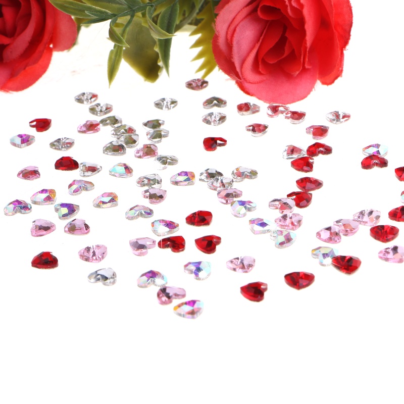 Đá Pha Lê Hình Trái Tim Lấp Lánh Trang Trí Móng Tay Charms