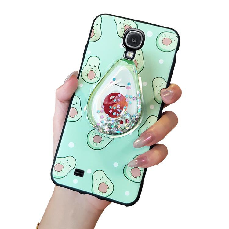 glisten Anti-dust Phone Case For Samsung Galaxy S4/I9500 Soft Case drift sand Cartoon phone stand holder Fashion Design