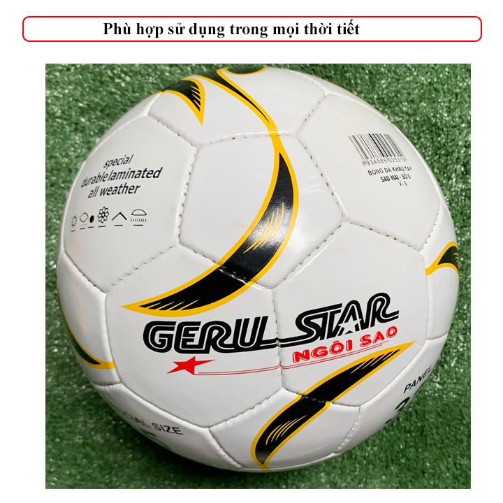 Quả bóng đá Geru Star Sao Mai số 5 SSM5-Tặng kim bơm và lưới đựng bóng