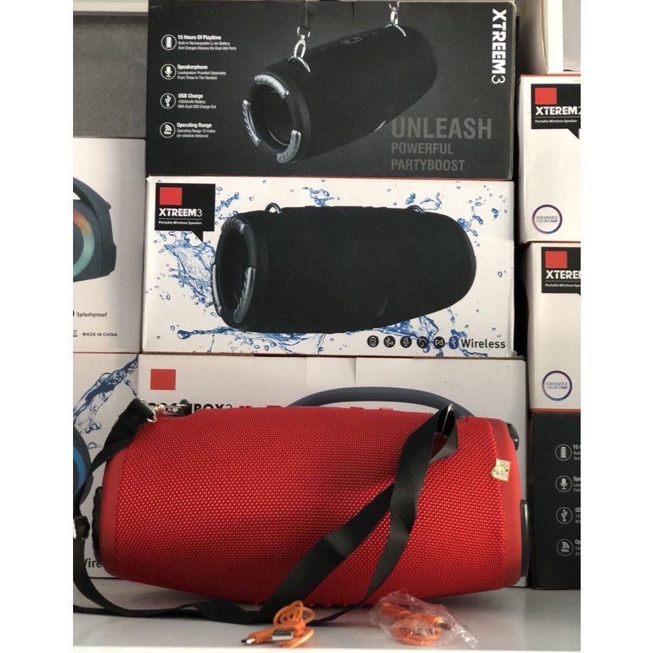 LOA bluetooth kháng nước STREEM 3 ko đèn, có dây đeo tiện lợi