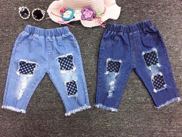 Quần bò rách cho bé