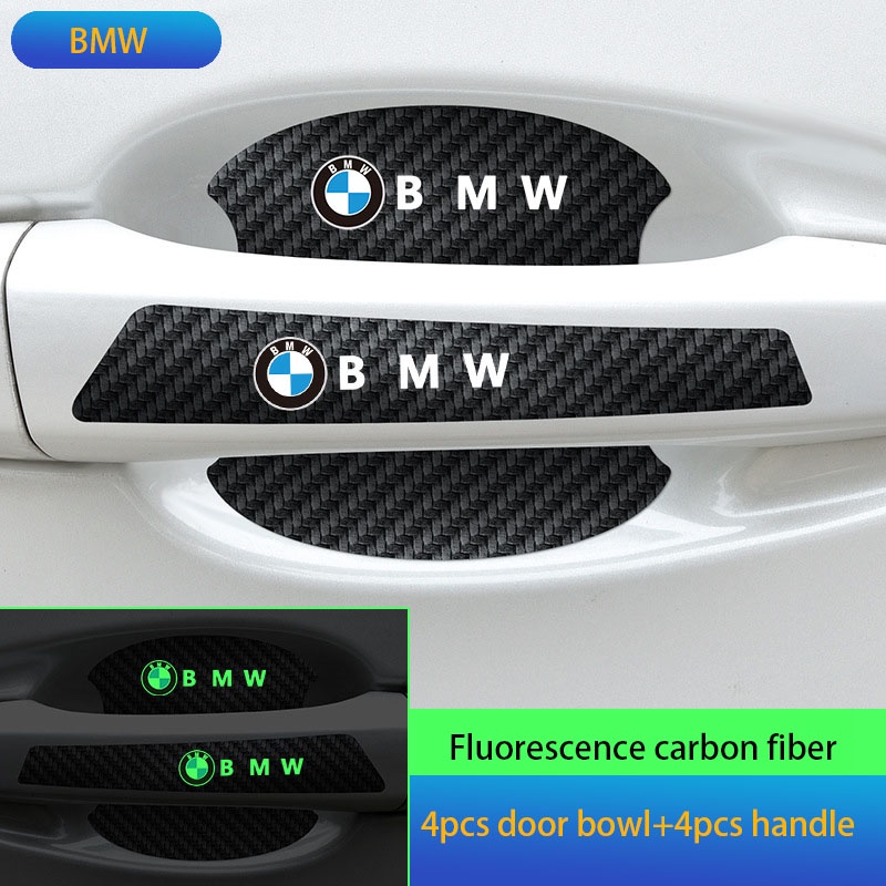 Bộ 8 Miếng Dán Tay Nắm Cửa Bằng Sợi Carbon Cho BMW E36 E39 E46 E90 E60 F10 F30 F20 G20 G30 E53 E85 E70 E84 F48 F15 F25 G01 G0205