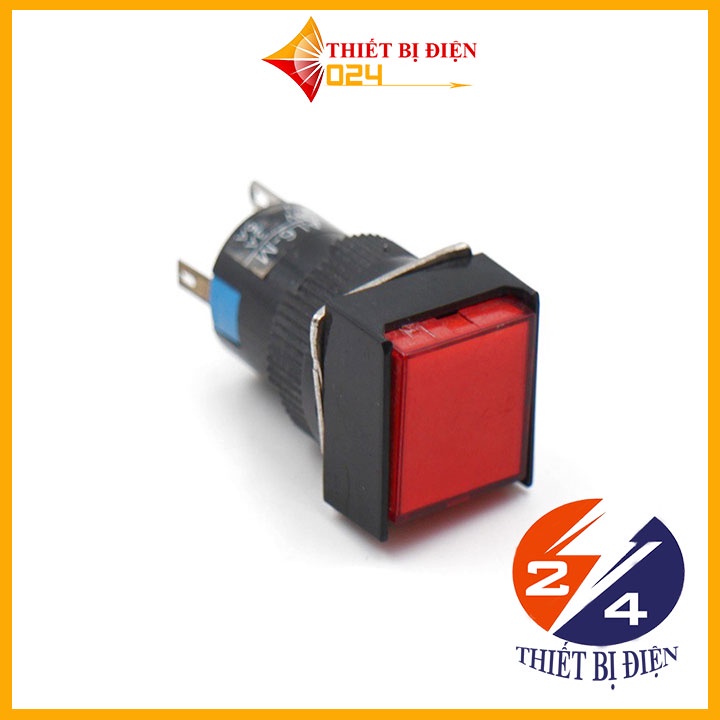 Nút Nhấn Đề Vuông 24VDC AL6 - A Nhấn Giữ Có Đèn Nhiều Màu