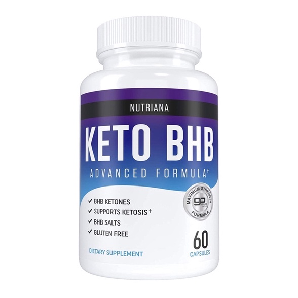 Viên uống giảm cân Nutriana Keto Diet BHB nam nữ 60 viên USA