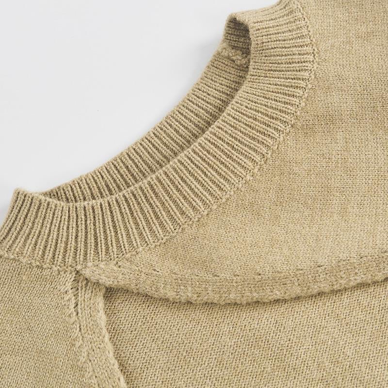 Áo tay len dài nửa người croptop vạt chéo áo hottrend