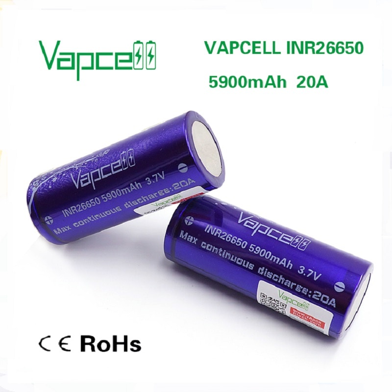 [P59] Pin sạc Vapcell 26650 3.7V 5900mAh 20A