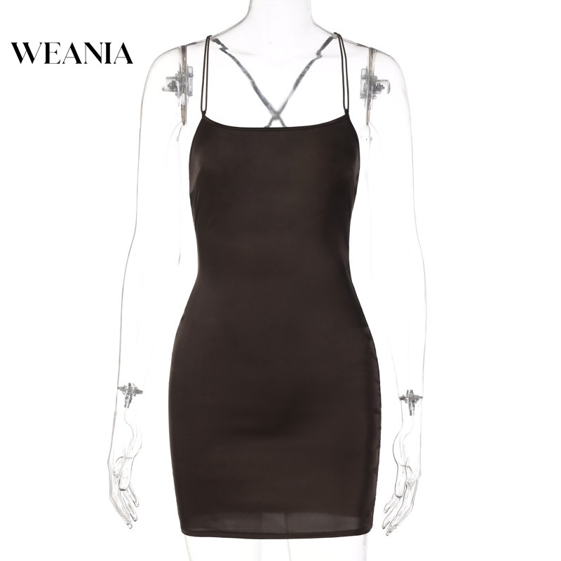 Đầm Ôm Hai Dây Hở Lưng Gợi Cảm D0322