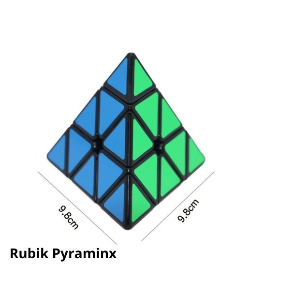 Combo 4 rubik biến thể Qiyi - Rubik Skewb, Ivy, Pyraminx, Megaminx