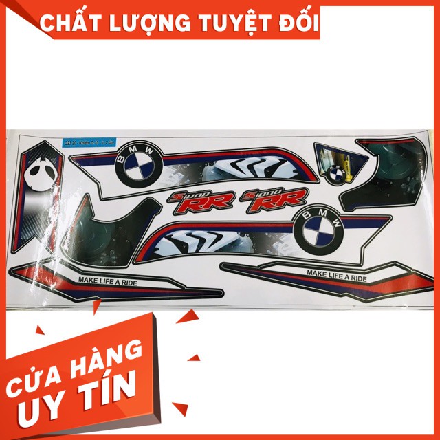 [CHÍNH HÃNG]Tem dán nón BMW