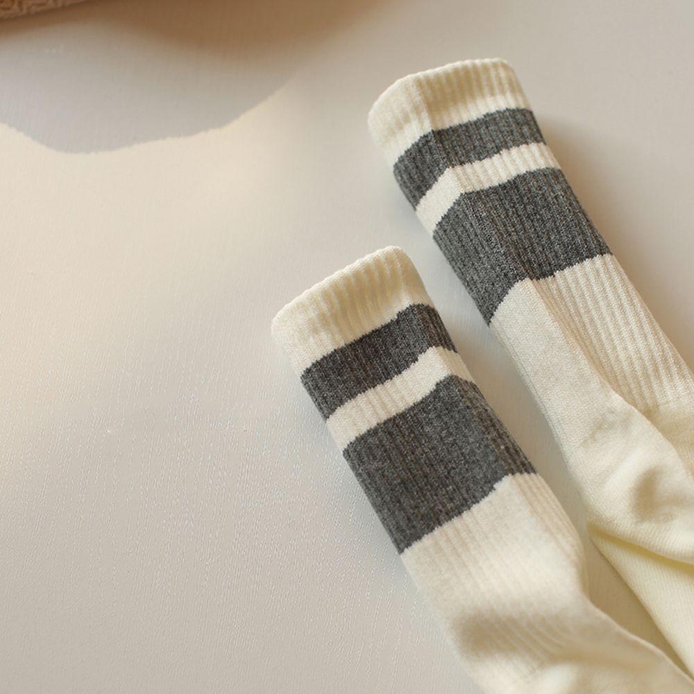 Vớ Cotton Họa Tiết Kẻ Sọc Thoáng Khí Thời Trang Nhật Bản Cho Nam