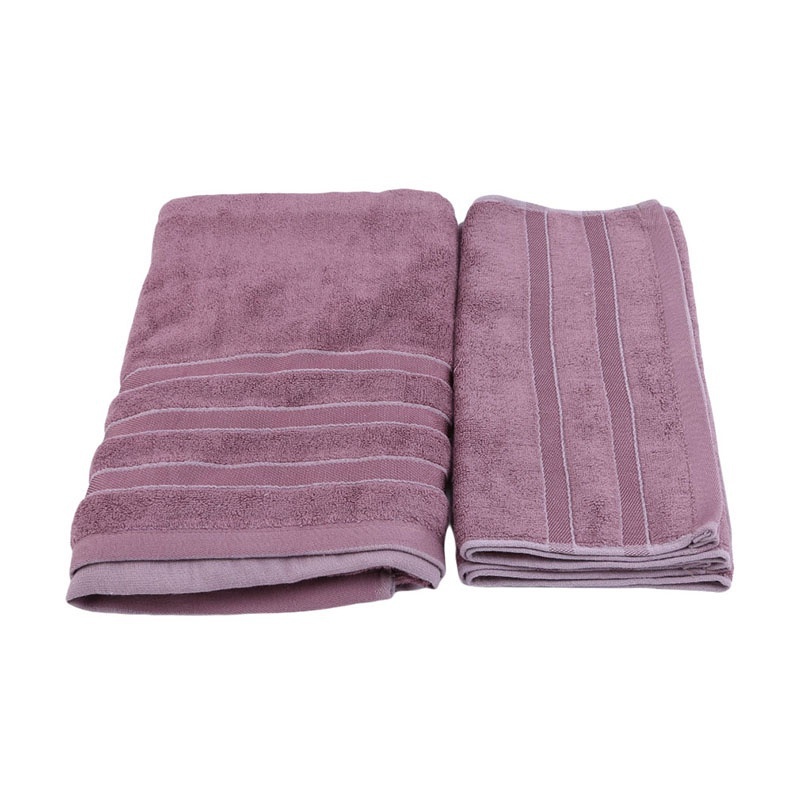 Set 3 Khăn Tắm Cotton Sợi Tre Thêu Họa Tiết Độ Thấm Hút Cao Tiện Dụng Cho Khách Sạn / Yoga