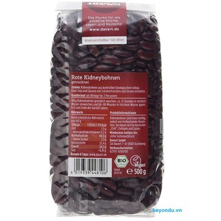 Đậu thận đỏ hữu cơ Davert 500g
