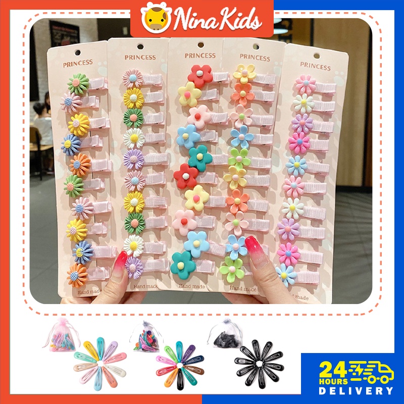 Set 10 kẹp tóc  hình trái cây dễ thương cho bé gái