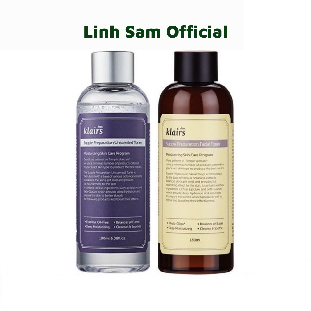 Nước Hoa Hồng Dành Cho Da Nhạy Cảm Dear Klairs Supple Preparation Toner 180ml