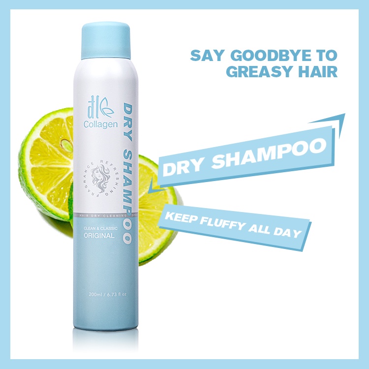 Dầu gội khô hương nước hoa ĐL Đle Collagen Dry Shampoo 200ML chính hãng