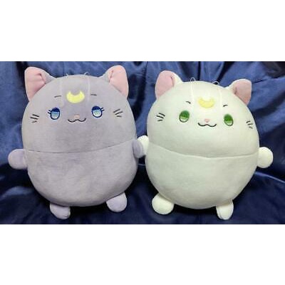 [Banpresto] Gấu bông Sailor Moon Eternal Big Marshmallow Luna Artemis Big Cushion tròn dễ thương chính hãng Nhật Bản