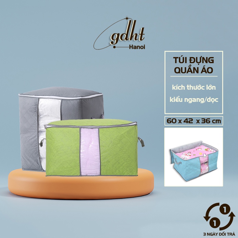 Túi đựng chăn màn quần áo dáng ngang tiện dụng