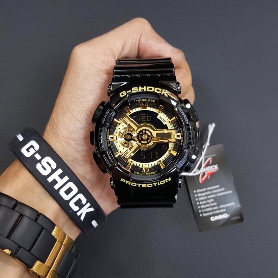 Đồng hồ đôi nam nữ dây nhựa Casio G-SHOCK GA-110GB-1