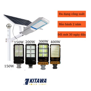 Đèn đường năng lượng mặt trời Kitawa hình bàn chải 150W, 200W, 300W, 400W