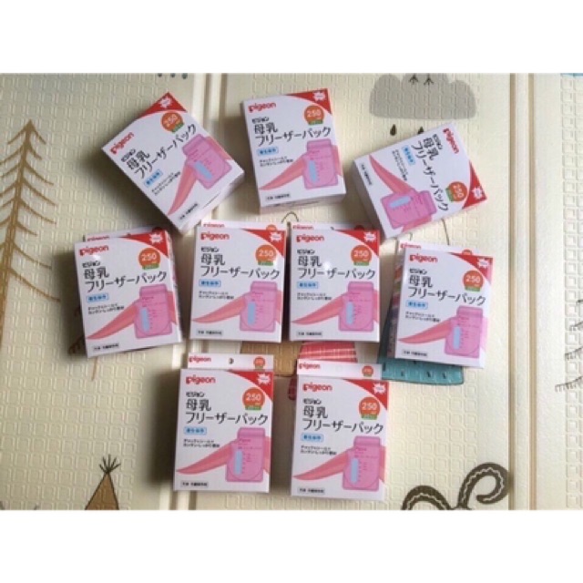 Túi trữ sữa Pigeon 250ml - Hộp 20 túi
