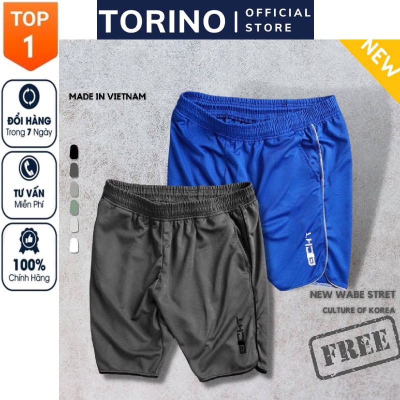 [𝐂𝐎𝐌𝐁𝐎 𝟑-𝟓] Quần đùi nam 𝐄𝐂𝐇𝐓, quần short tập gym, thể thao nam thoáng mát, co giãn tốt