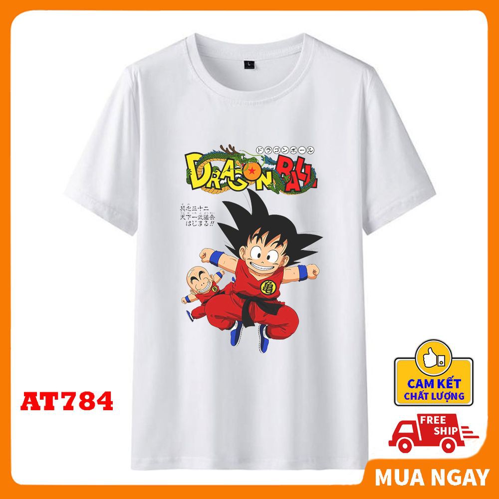 Áo thun nam nữ rẻ đẹp in hình 7 Viên Ngọc Rồng DRAGON BALL vải thun mềm mịn thoáng mát thấm hút mồ hôi mới nhất AT784A