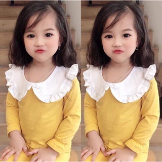 Bộ ngủ cổ bèo cho bé.
