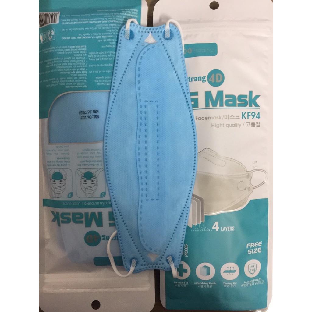 Khẩu trang KF94 KG MASK cao cấp 4 lớp kháng khuẩn gói 5c | BigBuy360 - bigbuy360.vn