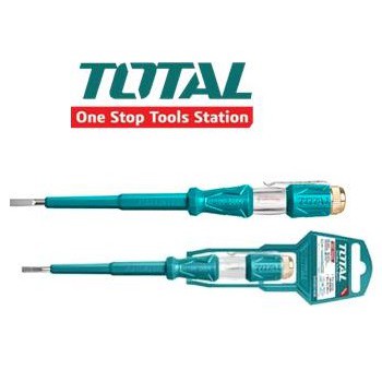 Bút dò vít thử điện có đèn TOTAL 100-500V THT291908 khả năng chịu lực, chịu nhiệt, cách điện tốt, nhựa siêu bền chắc