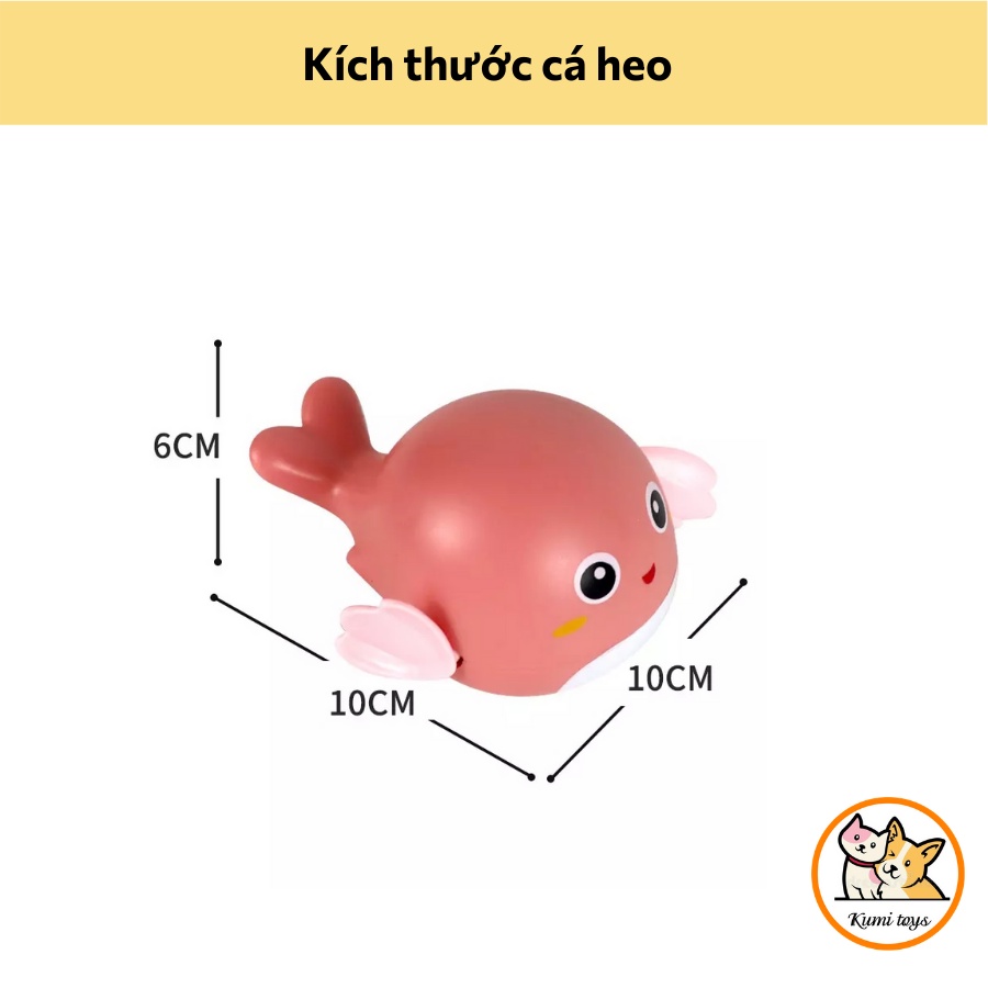 Đồ Chơi Nhà Tắm Cá Heo Vặn Cót Đáng Yêu Cho Bé Kumi toys