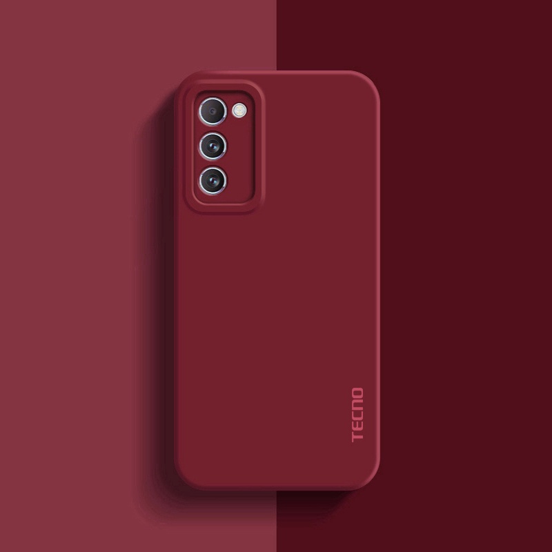 Ốp Điện Thoại Bằng Silicone Màu Trơn Chống Sốc Cho TECNO POP 5 Pro LTE 6 Go POVA 3