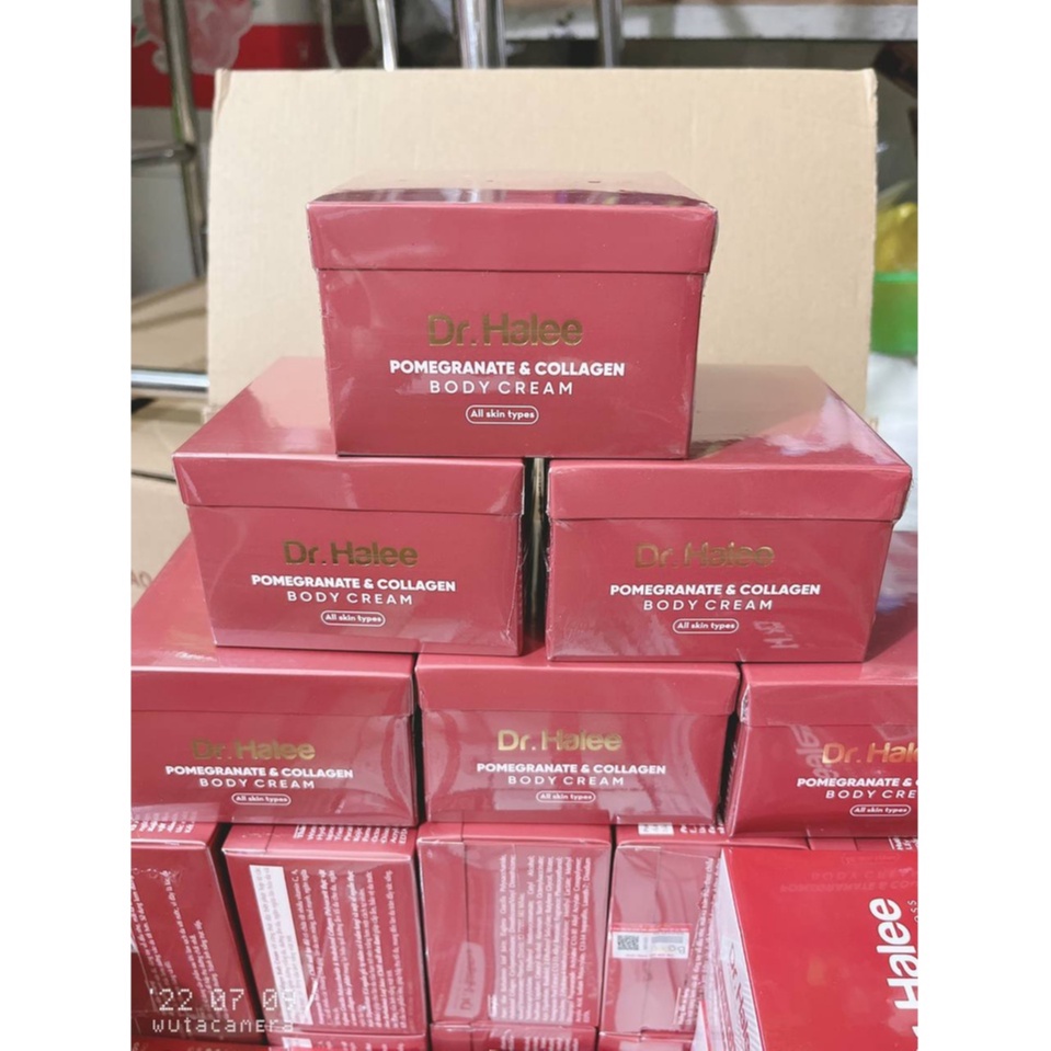 Kem Body lựu đỏ Dr.Halee cấp ẩm tầng sâu, nuôi dưỡng phục hồi da,trắng sáng toàn diện với nano collagen peptide