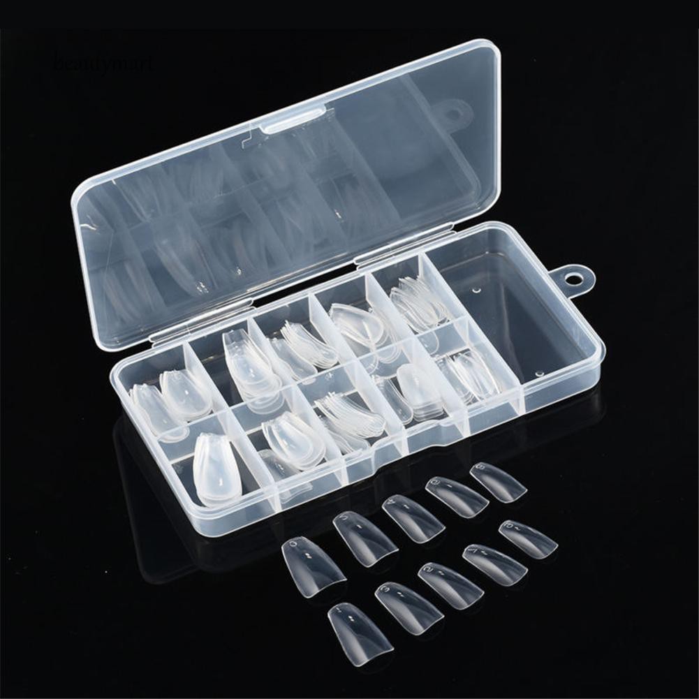 Hộp móng tay giả trơn cho làm nail