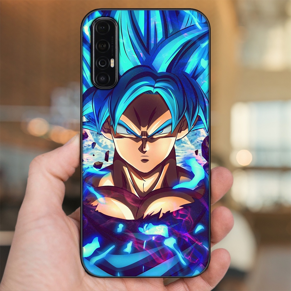 Ốp lưng Oppo Reno 3 Pro viền đen in hình Goku Dragon Ball
