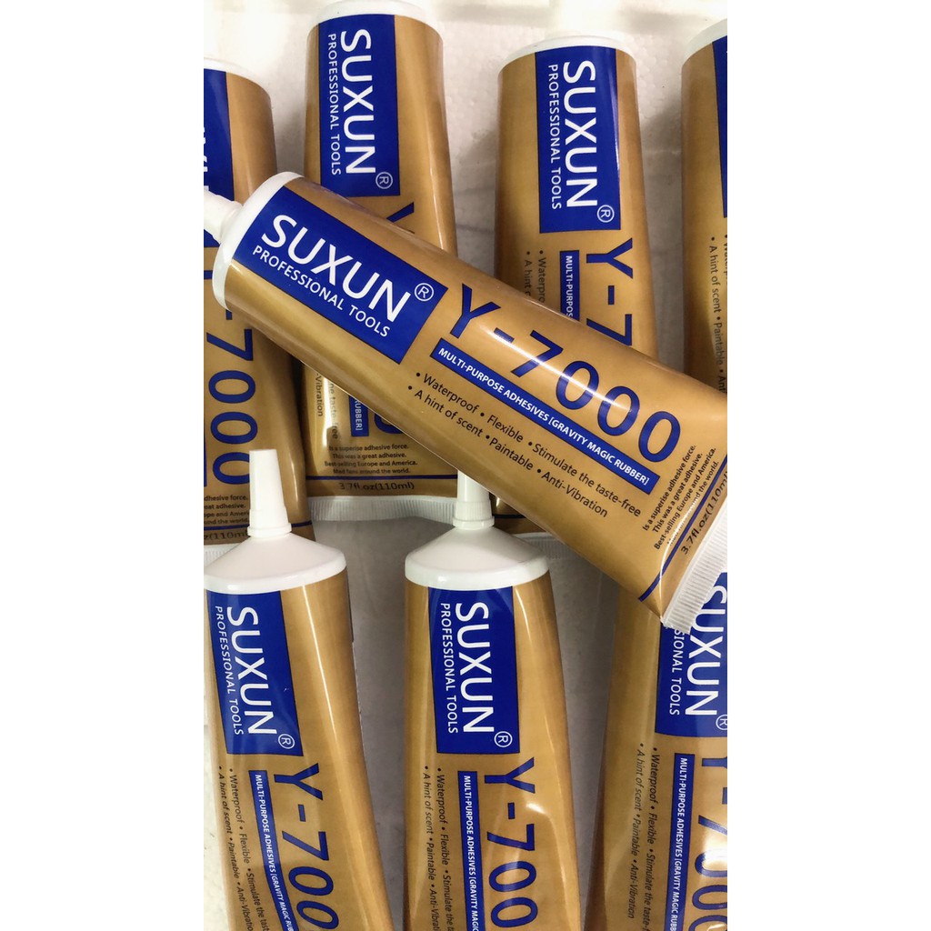 Keo dán trong suốt đa năng Y7000 dán đồ trang sức đá thủ công, gel móng tay khung màn hình điện thoại chống thấm